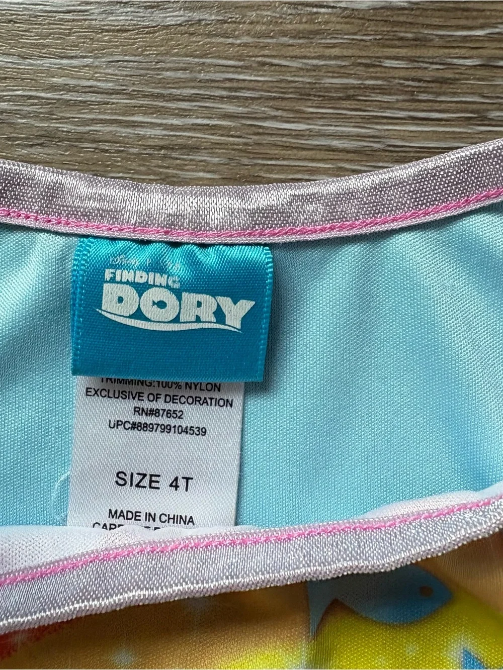 2016 Disney Finding Dory "You're Amazing" Blue Pink Nightgown - Picture 3 of 4